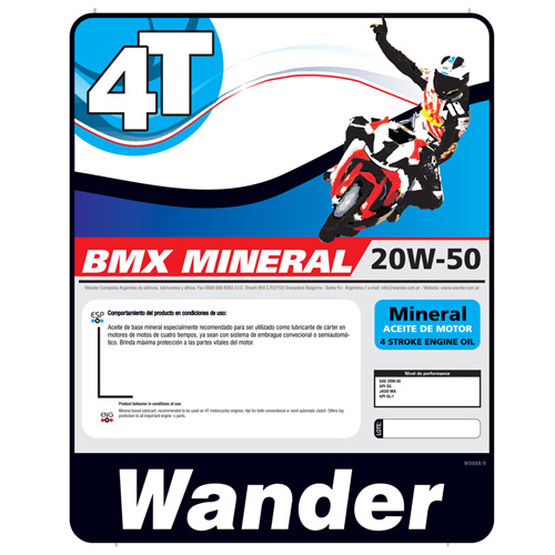 BMX 4T 20W-50  WANDER  205 L  TAMBOR (W0069)